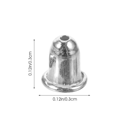 2pairs Silver Earring Backs Safety Replacements DIY 2