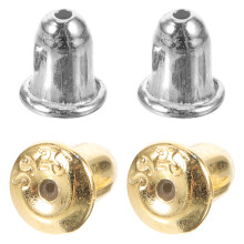 2pairs Silver Earring Backs Safety Replacements DIY