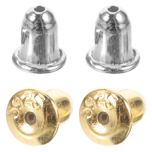 2pairs Silver Earring Backs Safety Replacements DIY