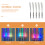5pcs Glowing Sticks Colorful Light Up Wands 10