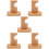 5pcs Curtain Rod Bracket Wall Mount Holder 10
