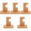5pcs Curtain Rod Bracket Wall Mount Holder 5