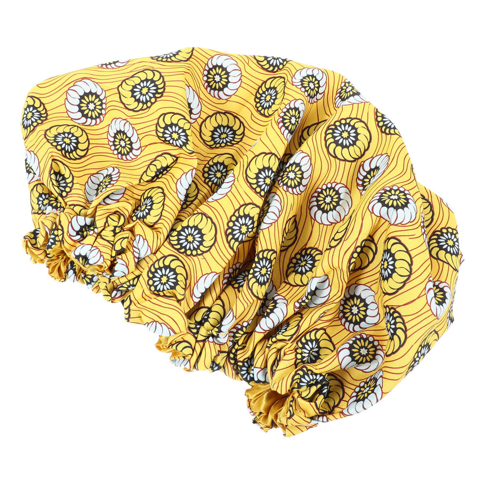 Totority African Prints Polyester Hair Care Bonnet 1Pc