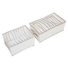 2pcs PVC Wardrobe Clothes Storage Boxes