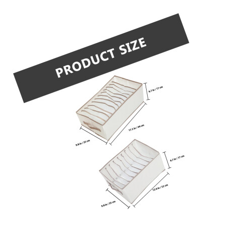 2pcs PVC Wardrobe Clothes Storage Boxes 1