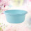 2pcs Plastic Wash Basin for Home Bathroom Foot Use Medium Sky-Blue 10