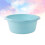 2pcs Plastic Wash Basin for Home Bathroom Foot Use Medium Sky-Blue 11