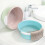 2pcs Plastic Wash Basin for Home Bathroom Foot Use Medium Sky-Blue 6