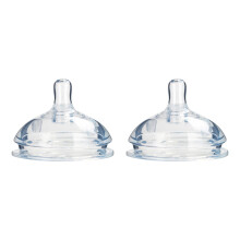 2pcs Wide Neck Silicone Pacifier Bottle L