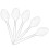 100pcs Mini Transparent Plastic Spoons for Dessert Ice Cream 1