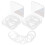 4packs Plastic Binder Rings for Books Flash Cards Calendars 4