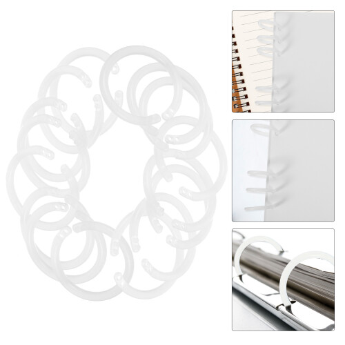 4packs Plastic Binder Rings for Books Flash Cards Calendars 2