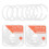 4packs Plastic Binder Rings for Books Flash Cards Calendars 7