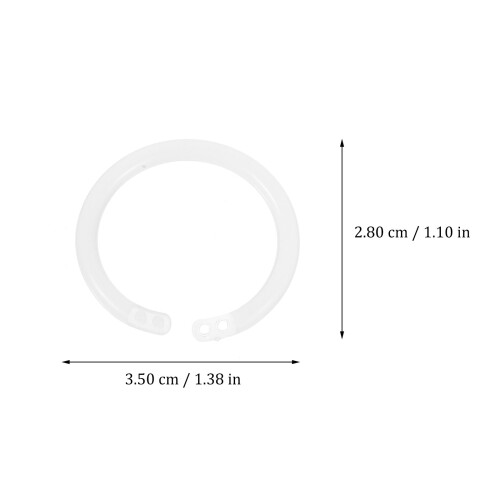 4packs Plastic Binder Rings for Books Flash Cards Calendars 1