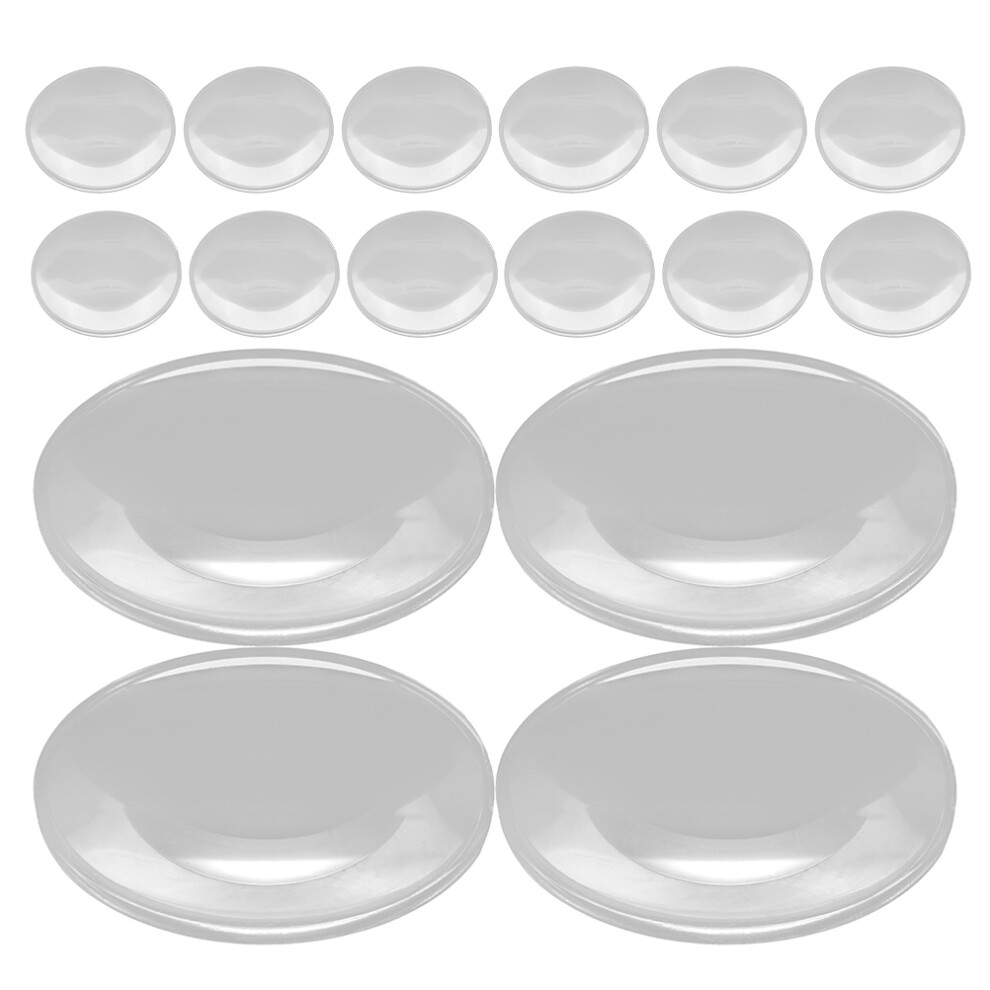Happyyami 30Pcs Convex Lens Magnifier Optical Tool