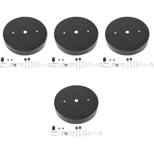 4Ensembles Plaques De Plafond Métal Noir Pour Maison 2