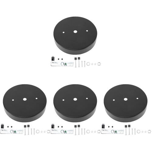 4Ensembles Plaques De Plafond Métal Noir Pour Maison 1