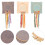 3 sets Beginner Embroidery Kit Stitch Practice Material 5