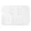 1pc Six Grids Square Fast Food Plate 1