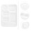 1pc Six Grids Square Fast Food Plate 2