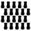 20Pcs Black PVC Blind Cord Ends Window Blind Pull Handles 10