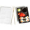 1pc Six Grids Square Fast Food Plate 6