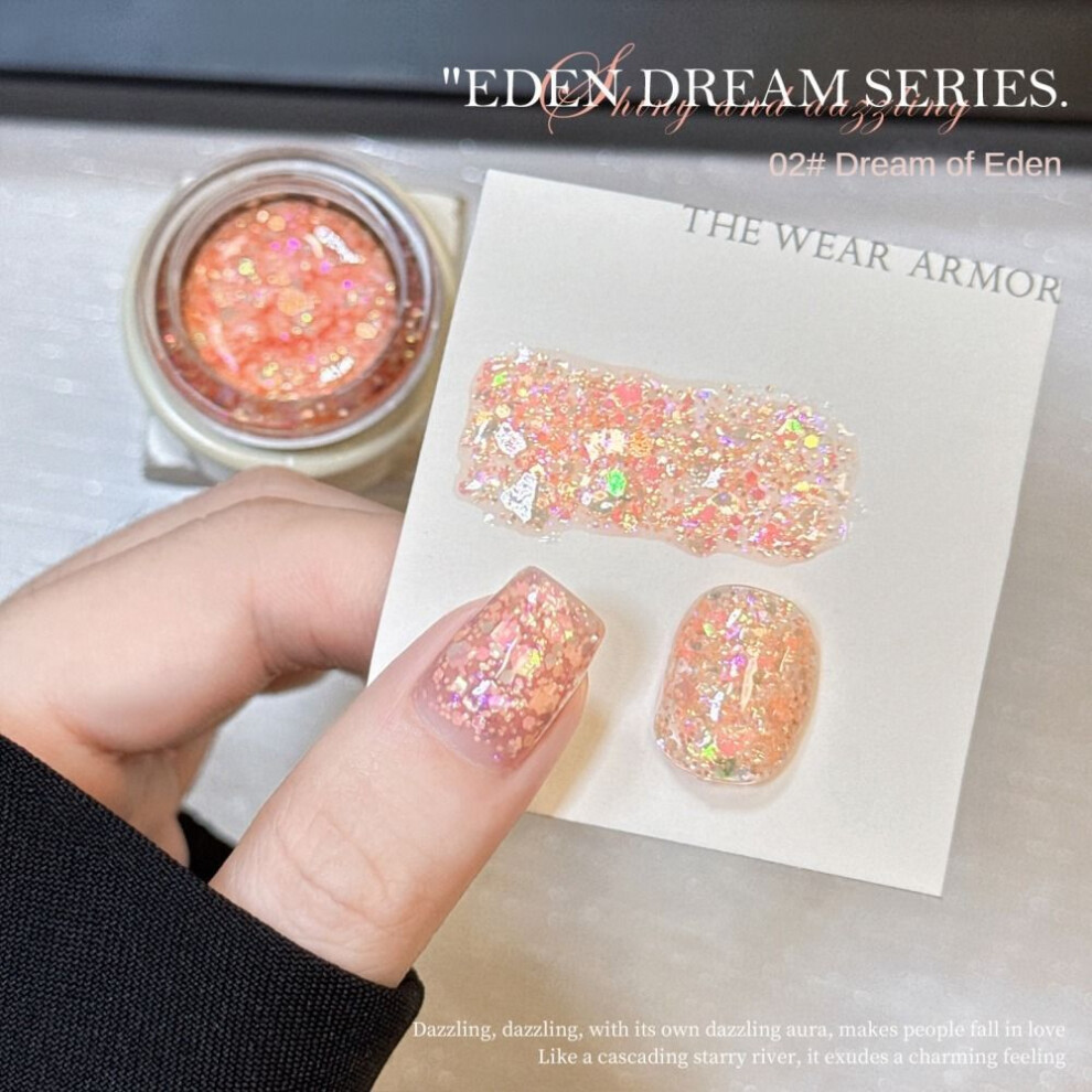 (Type#2) Miss Honey 2025 New Dream Eden 12 Colors Glitter Nail Polish Net Celebrity-image-OPC-PKBJWJB-NEW