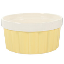 1Pc Ceramic Dessert Baking Bowl Yellow Cooking Serving Food Safe