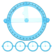 5pcs 360 Protractor with Swing Arm for Drawing