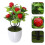 3Pièces Composition Fruit Faux Rouge En PVC Pour Décoration Table 11