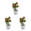 3Pièces Composition Fruit Faux Rouge En PVC Pour Décoration Table 4