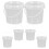 6pcs 1000ml Beverage Buckets with Lid and Handle 9