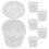 6pcs 1000ml Beverage Buckets with Lid and Handle 11