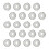 20pcs Plastic Loose Leaf Binder Discs Hollow Expansion Rings 7