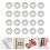 20pcs Plastic Loose Leaf Binder Discs Hollow Expansion Rings 4