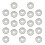 20pcs Plastic Loose Leaf Binder Discs Hollow Expansion Rings 5