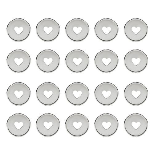 20pcs Plastic Loose Leaf Binder Discs Hollow Expansion Rings