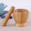 2pcs Kitchen Garlic Press Mortar and Pestle Set S Size 7