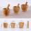 2pcs Kitchen Garlic Press Mortar and Pestle Set S Size 3