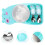 1set Baby Dinner Plate with Compartment and Training Spoon Fork 2