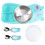 1set Baby Dinner Plate with Compartment and Training Spoon Fork 3
