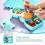 1set Baby Dinner Plate with Compartment and Training Spoon Fork 10