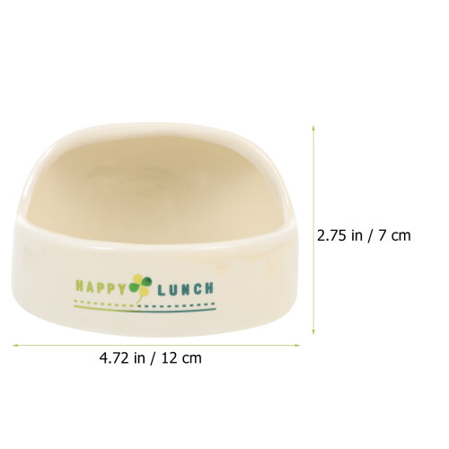 Ceramic Hamster Food Bowl Small Pet Feeder Container 1
