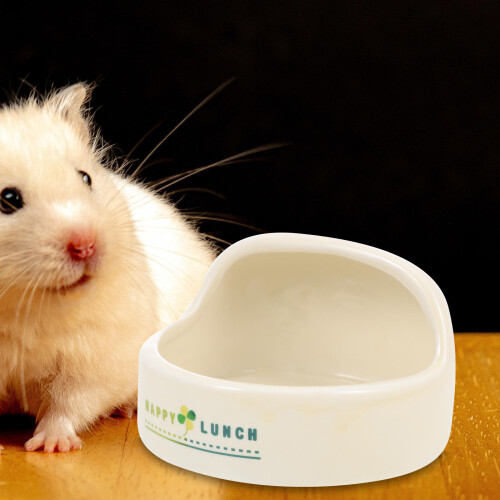 Ceramic Hamster Food Bowl Small Pet Feeder Container 2