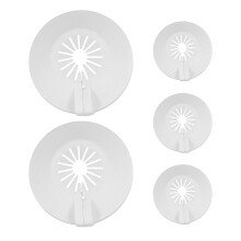 5pcs Fire Sprinkler Heads Covers and Flanges