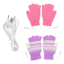 2Paren Wollen Verwarmde Handschoenen Met USB Voor Kantoor En