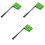 150pcs Polyester Marking Flags for Lawn Yard Ground Irrigation 5