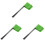 150pcs Polyester Marking Flags for Lawn Yard Ground Irrigation 4