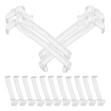 20Pcs Transparent Pom Valance Retainer Clips for Wood Blinds Home Use