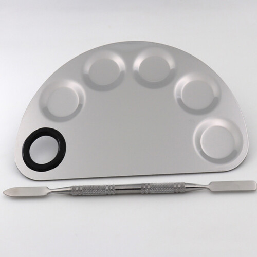 2sets Stainless Steel Makeup Mixing Palette Tool 2